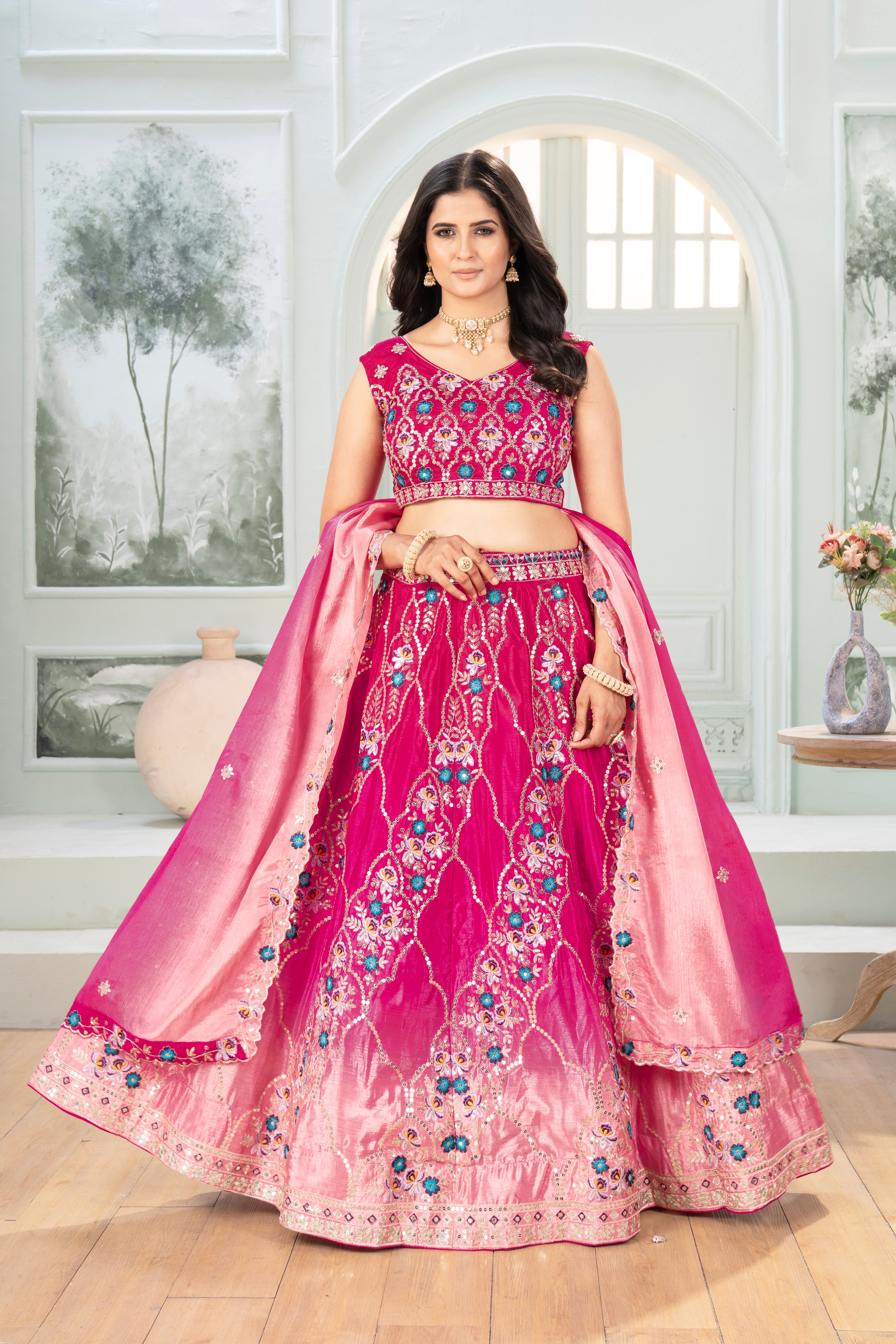 Rose Radiance Lehenga