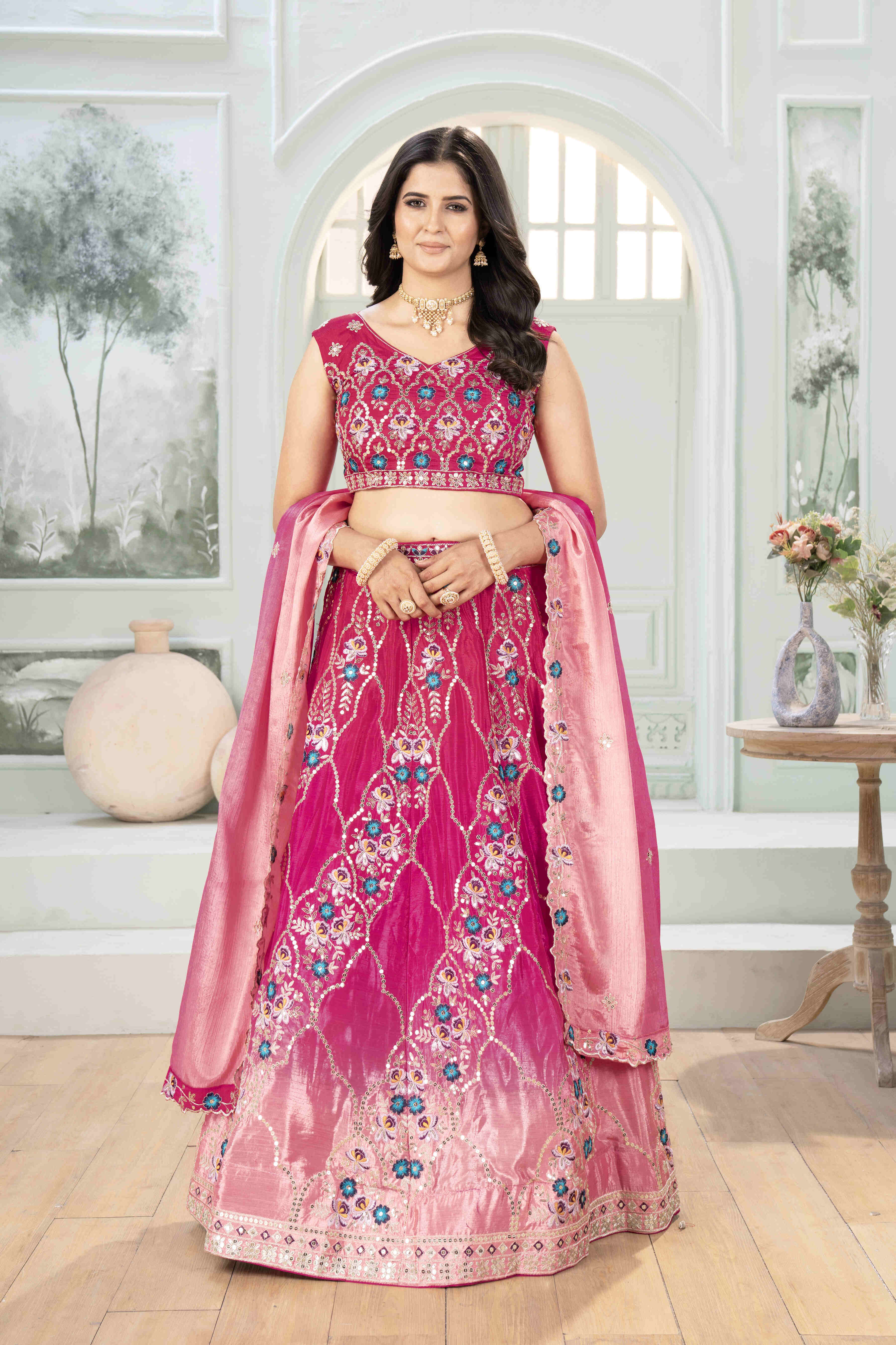 Rose Radiance Lehenga